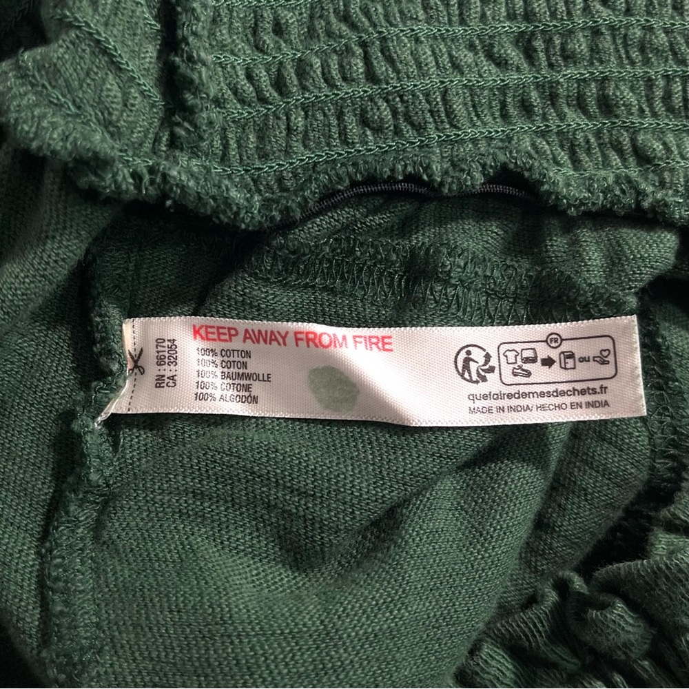 Free People Beach Keep It Cool Wide Leg Pant size Small in Green - Picture 7 of 7